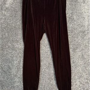 Eileen Fisher Leggings Womens
Large Eggplant Purple Velvet
Pull on pants boho